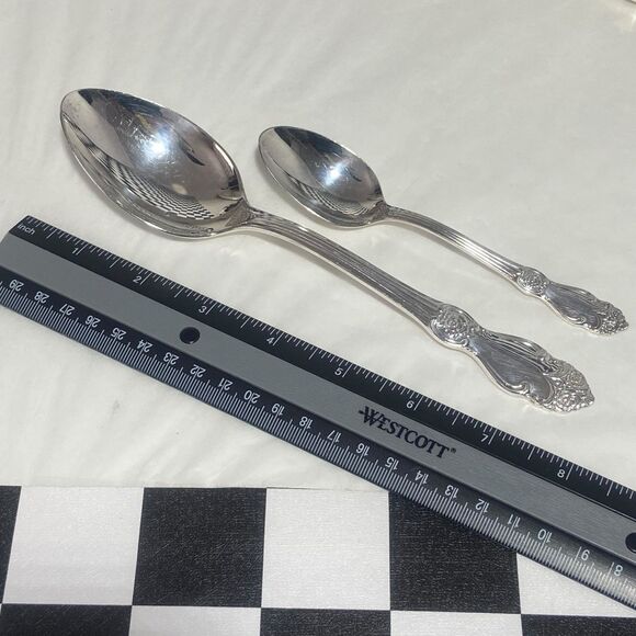 Vintage Soviet USSR Melchior Cupronickel Spoon Set of 6 Tea & 6 Table Spoon МНЦ - Picture 3 of 8